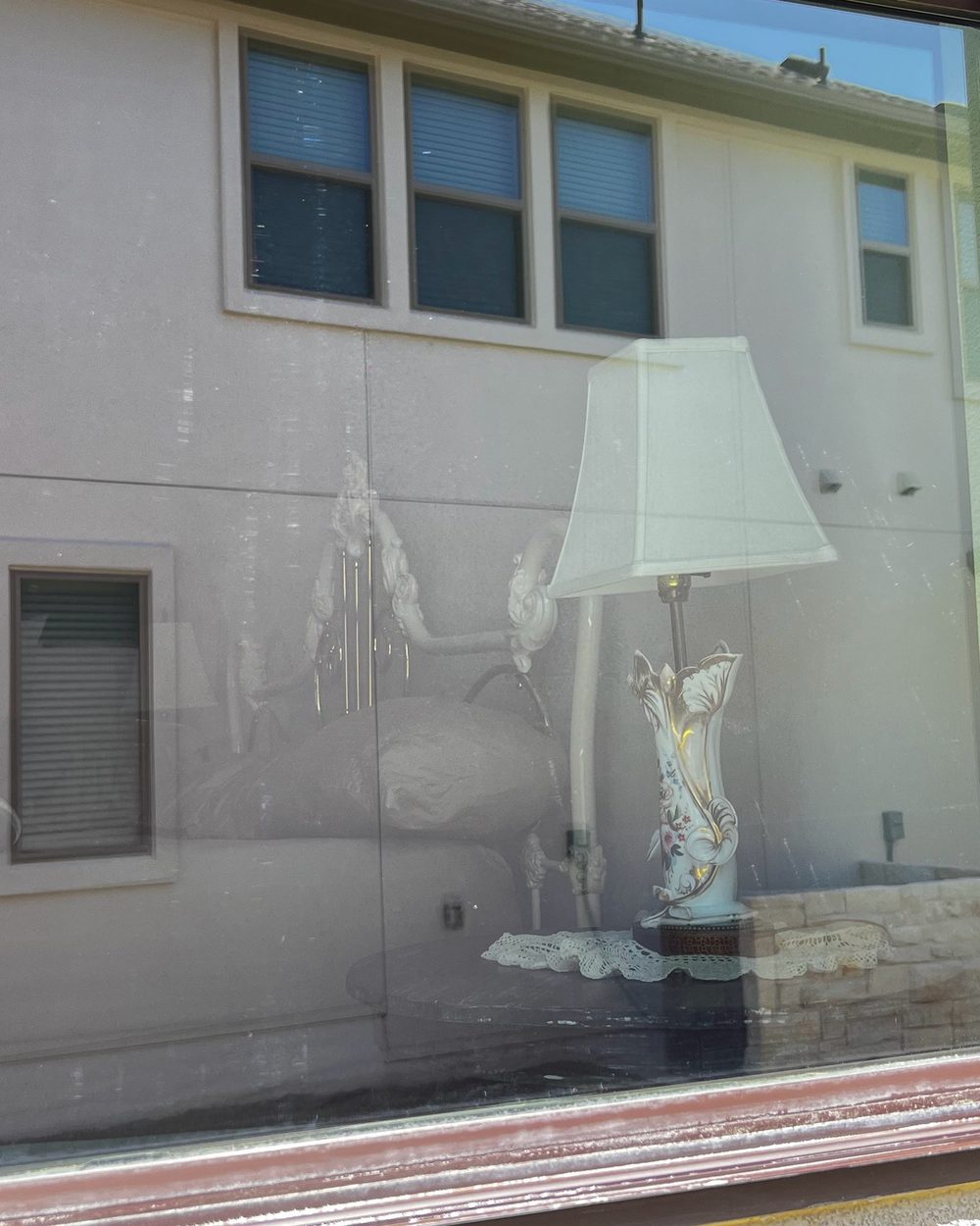 Before and after: hard-water stains removed from a window, Casa Care job (after photo)
